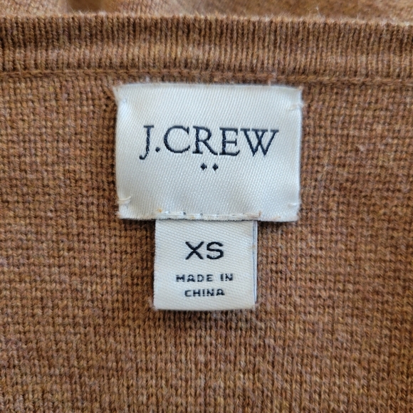 J. Crew Fawn Brown Open Cardigan Sweater Size XS - Picture 5 of 5